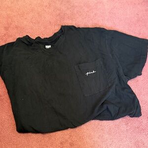 Black sleep dress tee with Pocket